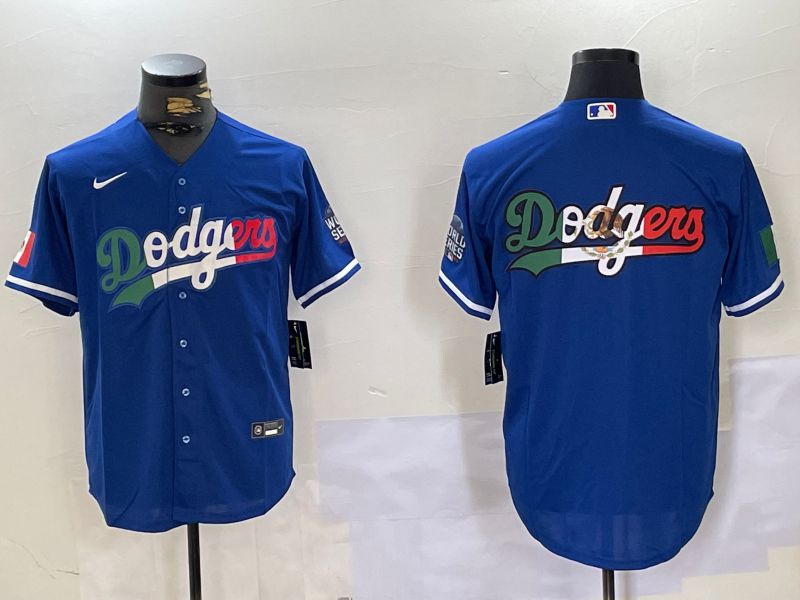 Men Los Angeles Dodgers Blank Blue Game 2024 Nike MLB Jersey style 10152->los angeles dodgers->MLB Jersey